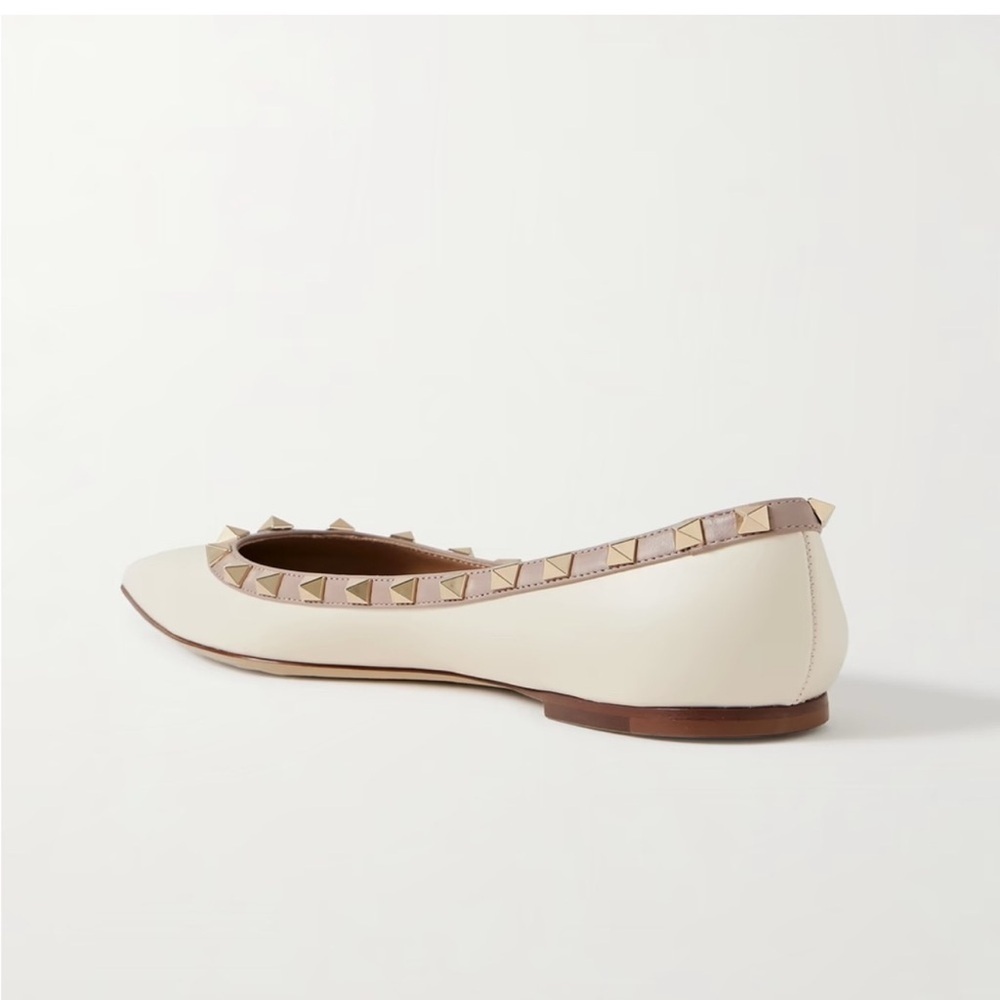 Valentino Rock Stud Ballet Flat Shoe - Picture 3 of 10